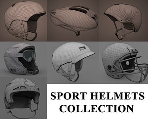 sport helmets 3d model