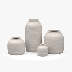 grey speckle vase 3D model