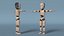 3D model Humanoid Cyborg Child T-Pose