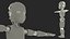 3D model Humanoid Cyborg Child T-Pose