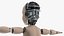 3D model Humanoid Cyborg Child T-Pose