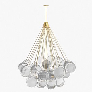 3D Cloud 37 Glass Orb Ceiling Light