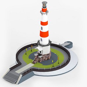 Detailed Lighthouse 3D model