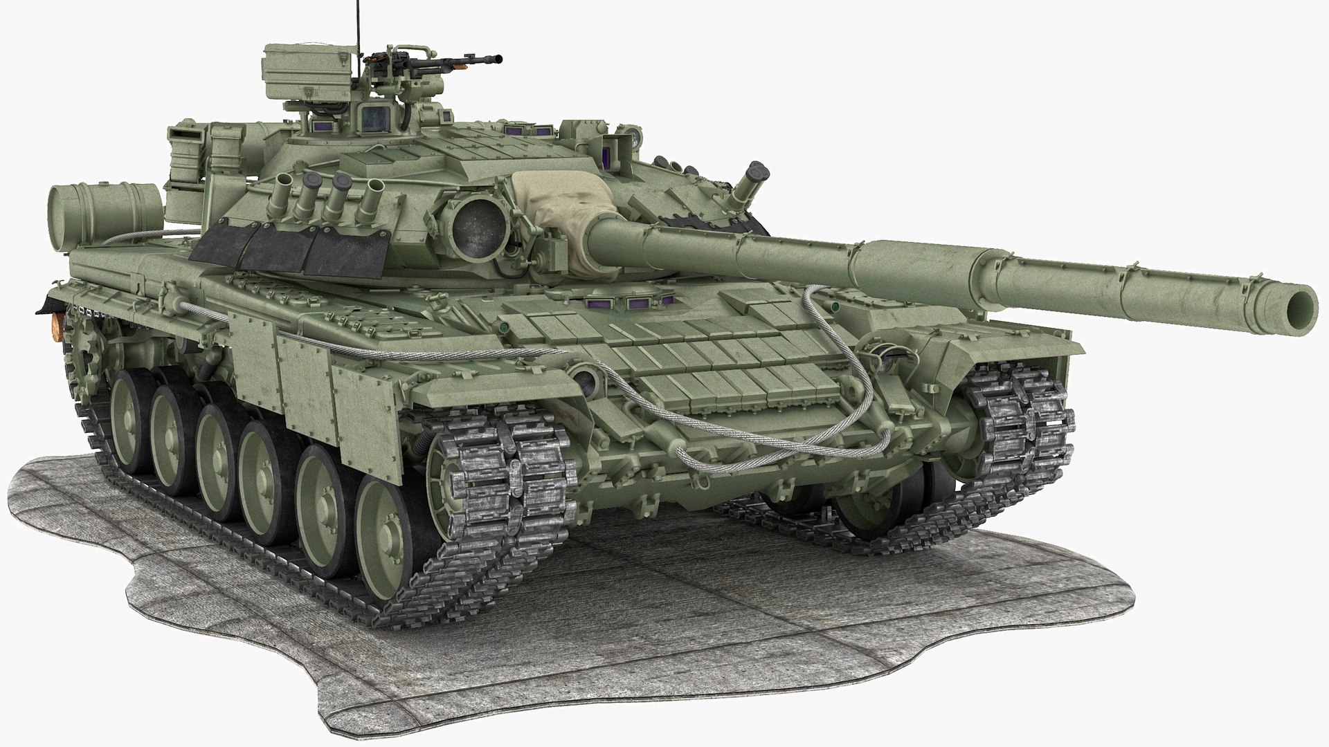 3D T-80UE1 Main Battle Tank - TurboSquid 2269832