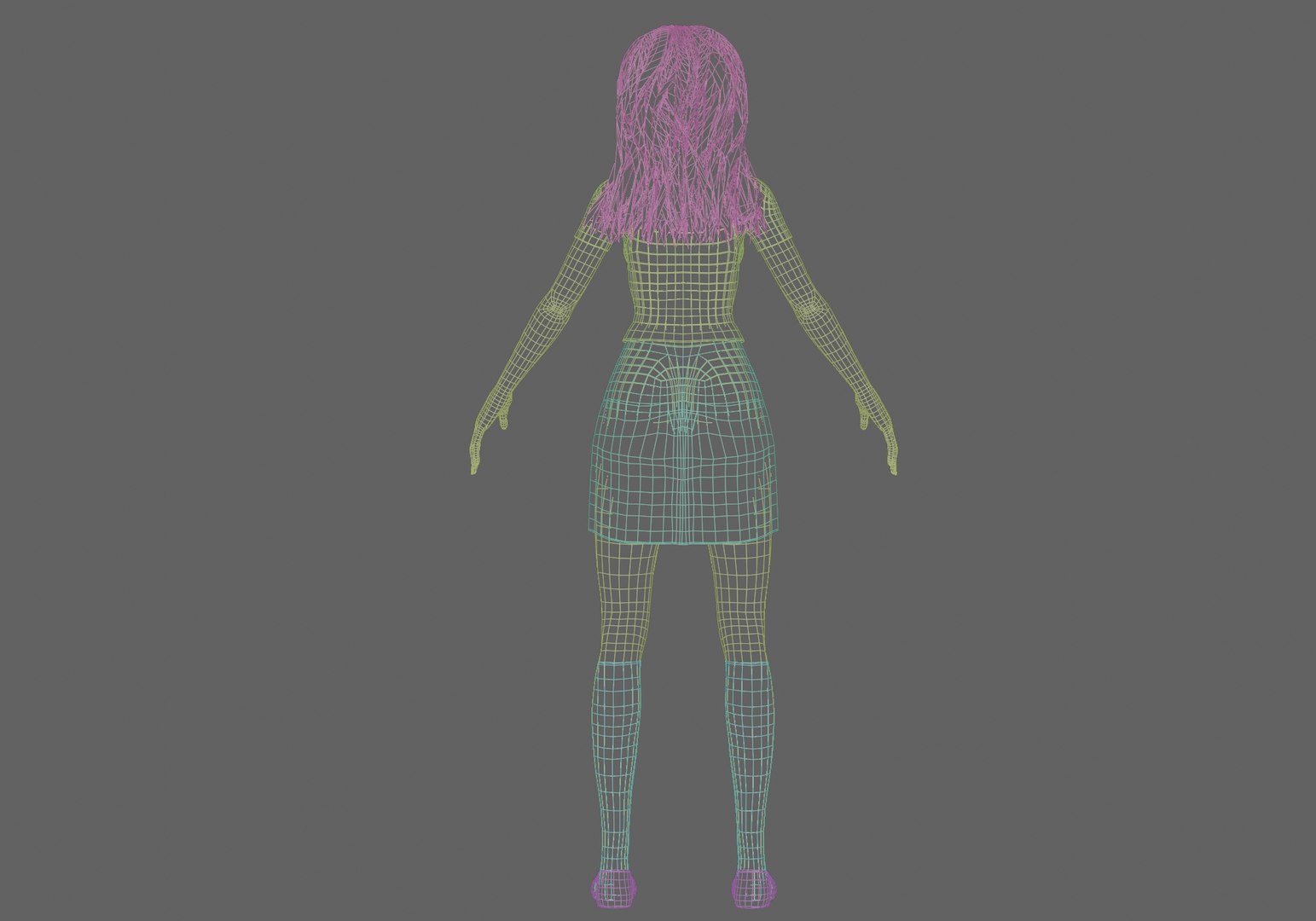Anime Beautiful Girl V32484 Model - TurboSquid 2271498