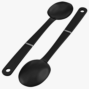 3d slotted spoon 2 model