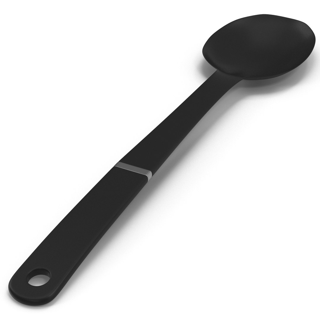 3d Slotted Spoon 2 Model