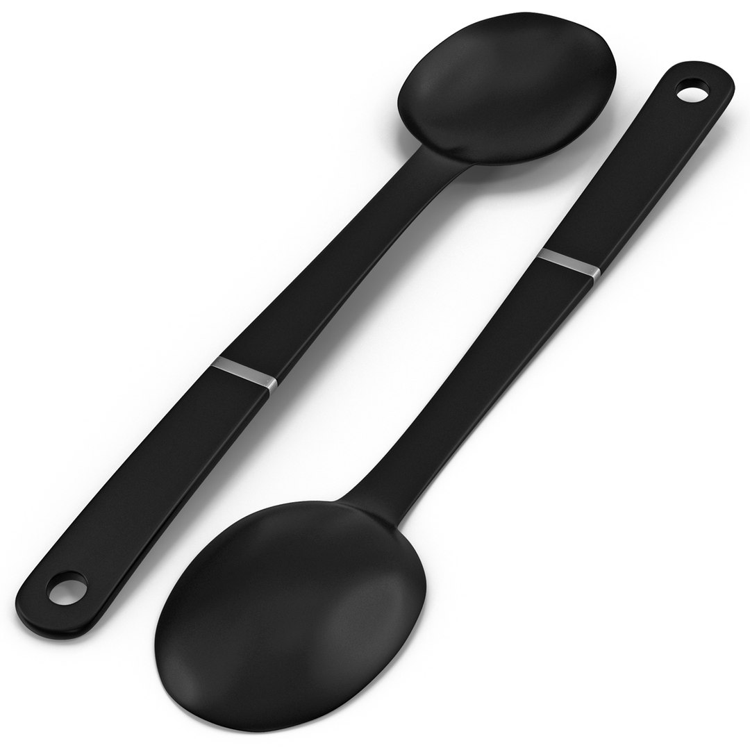 Slotted Spoon 2 3D Model 3D model preview