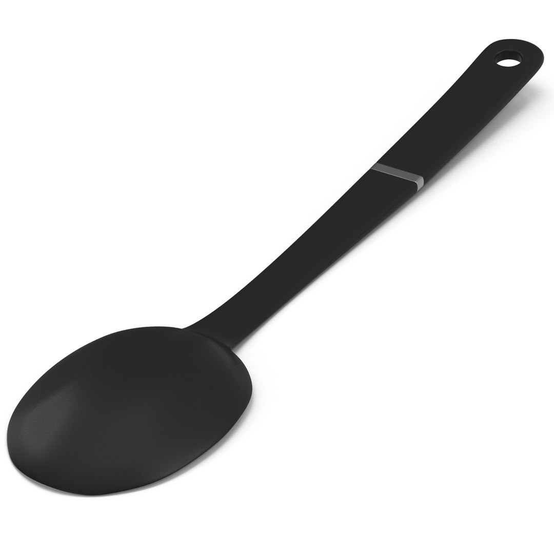 3d Slotted Spoon 2 Model