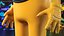 Among Us Yellow Character Rigged for Cinema 4D
