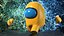 Among Us Yellow Character Rigged for Cinema 4D