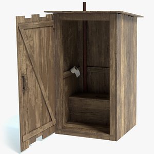 3D outhouse pbr