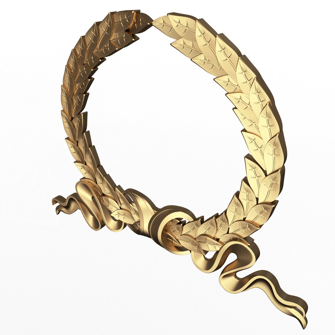 3D Gold Laurel Wreath 03 - TurboSquid 1936758