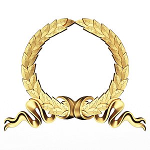 Gold Laurel Wreath 03