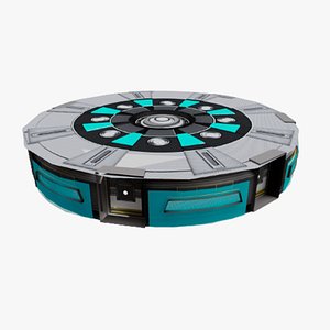 3D Sci-Fi Station model