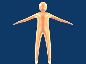 rigged character blend free