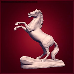 3D horse statue