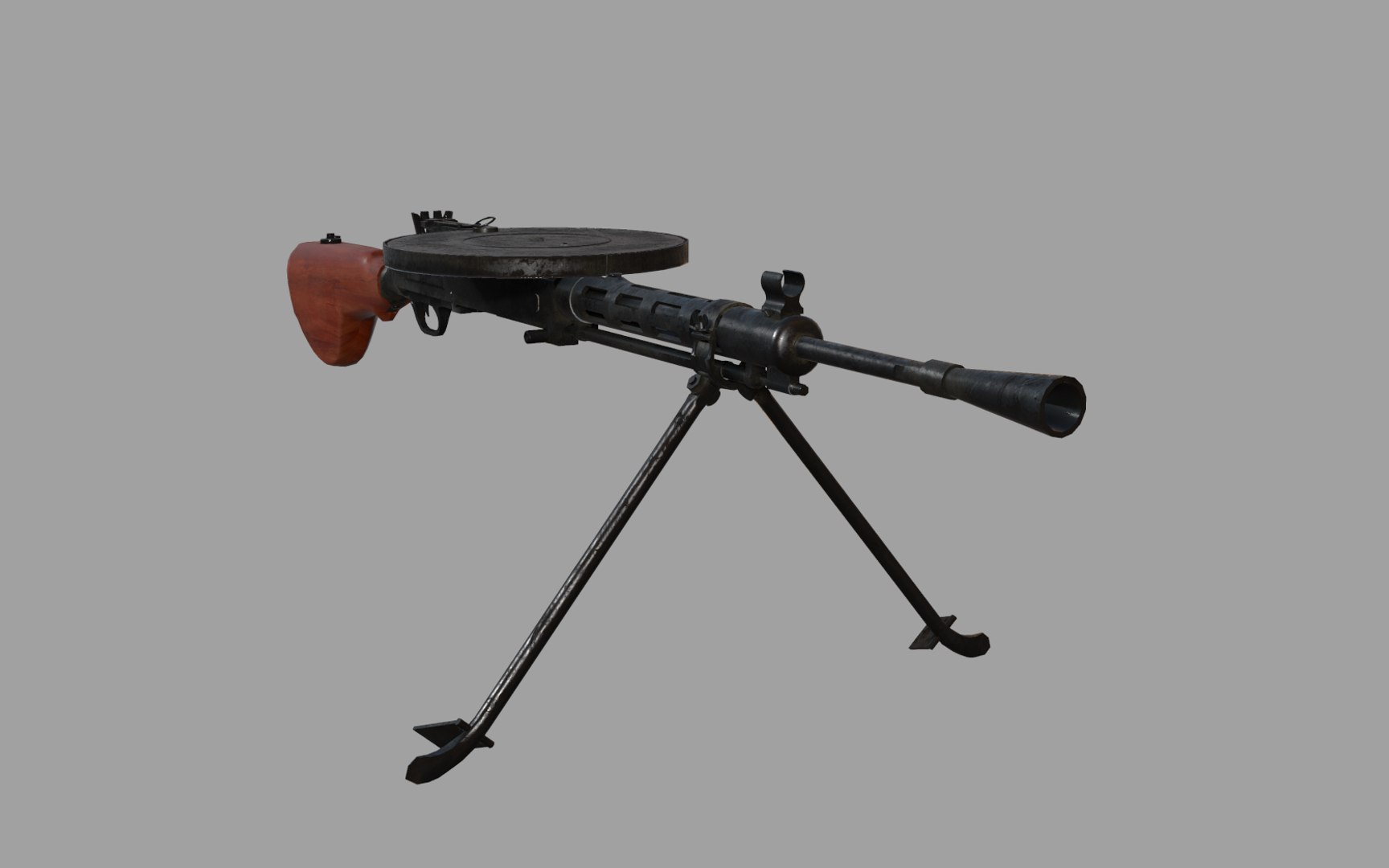 3d Model Dp-28 Machine Gun