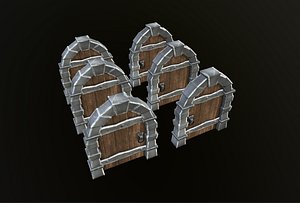 Low Poly Stylized Door