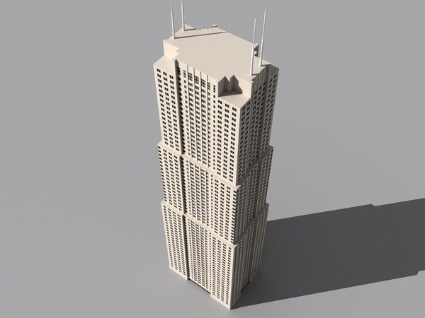 3 Chicago Skyscrapers B 3d Max