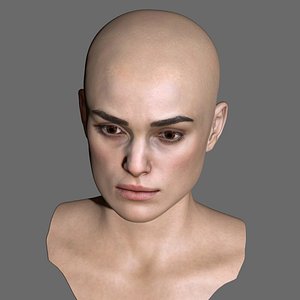3D model keira knightley head female