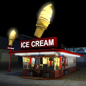 3d ice cream drive 01