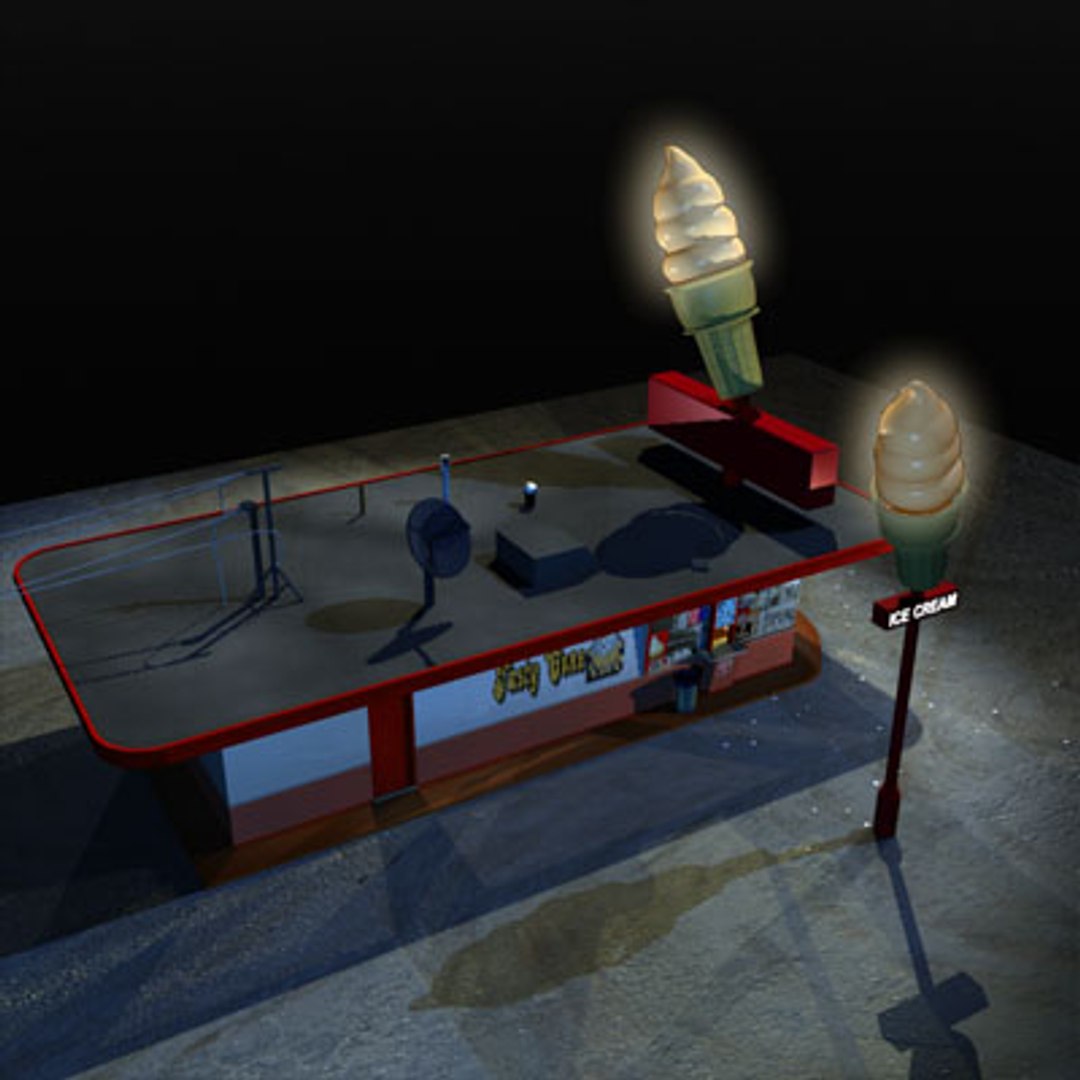 3d ice cream drive 01