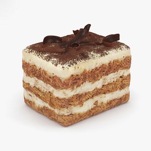 3D model cake dessert food