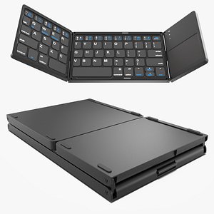 Portable Slim Travel Keyboard Black model