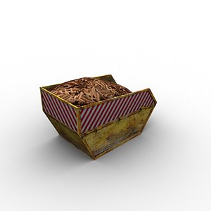 trash container 3d 3ds