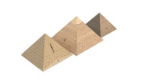 3D model Giza Pyramids