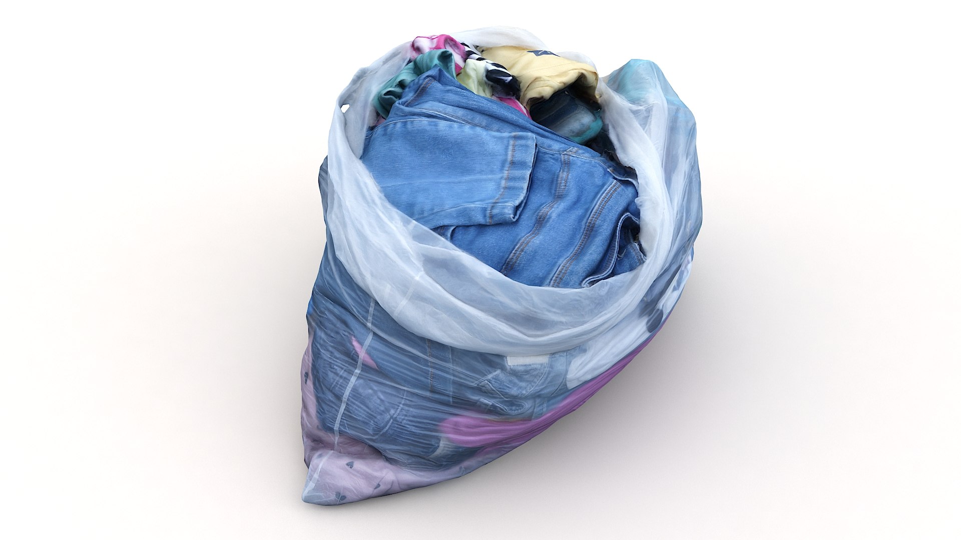 Garbage bag clothes 3D model - TurboSquid 1535497