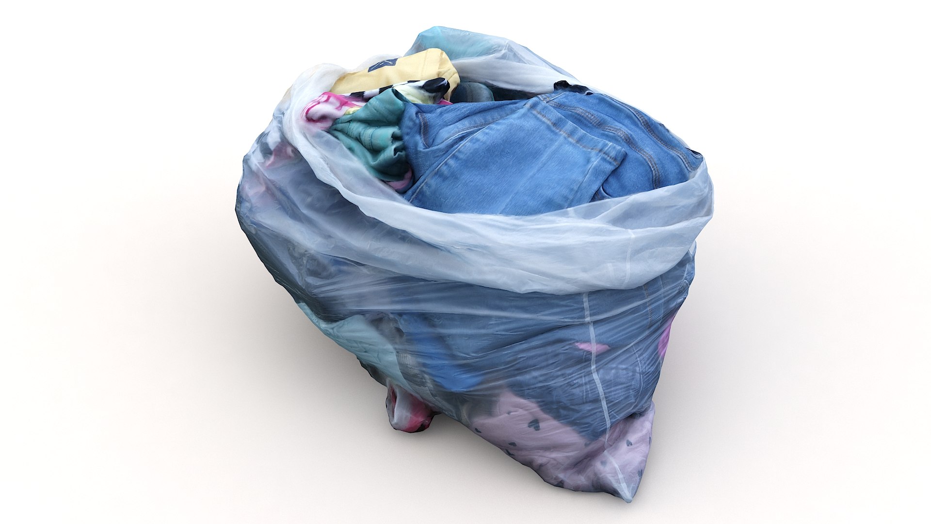 Garbage bag clothes 3D model - TurboSquid 1535497