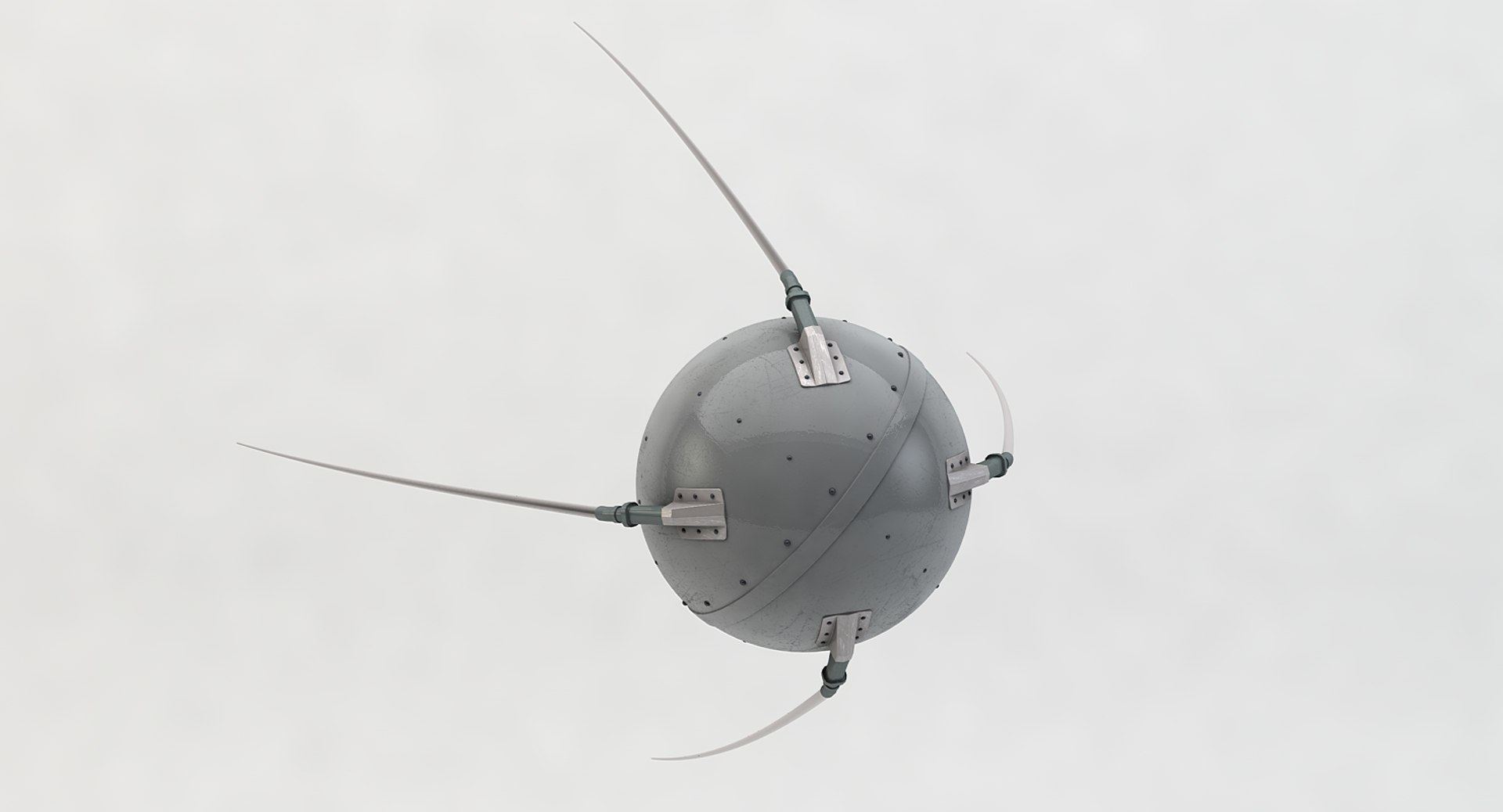 Sputnik Satellite 3d Model