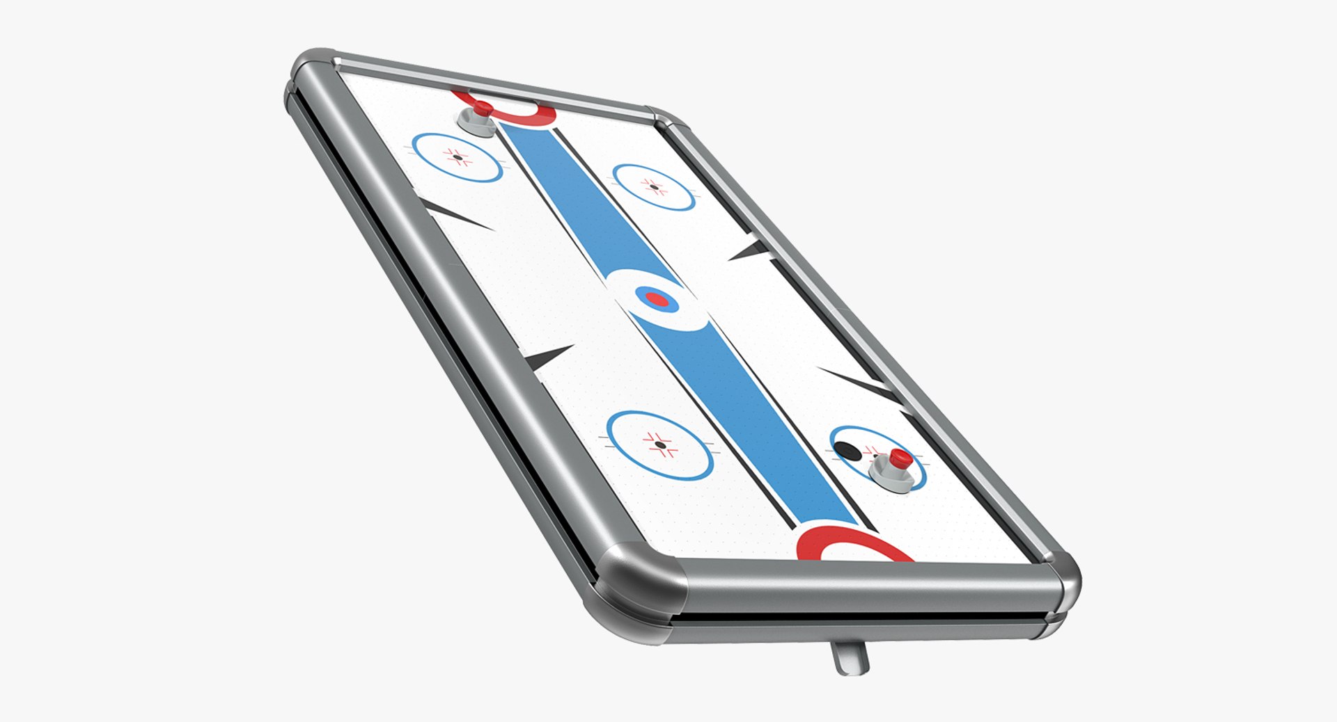 Air Hockey Tabletop 3D Model 3D model preview