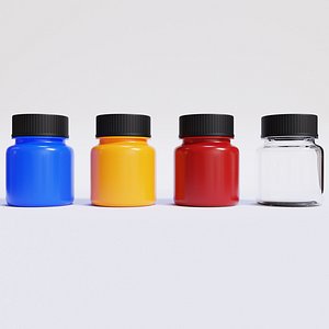 Plastic and Glass Bottles 3D model