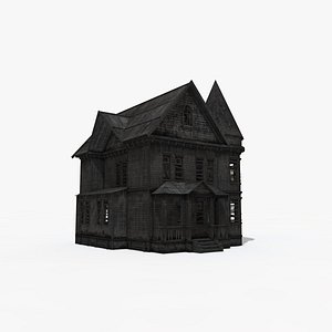 Old Abandoned House Low Poly