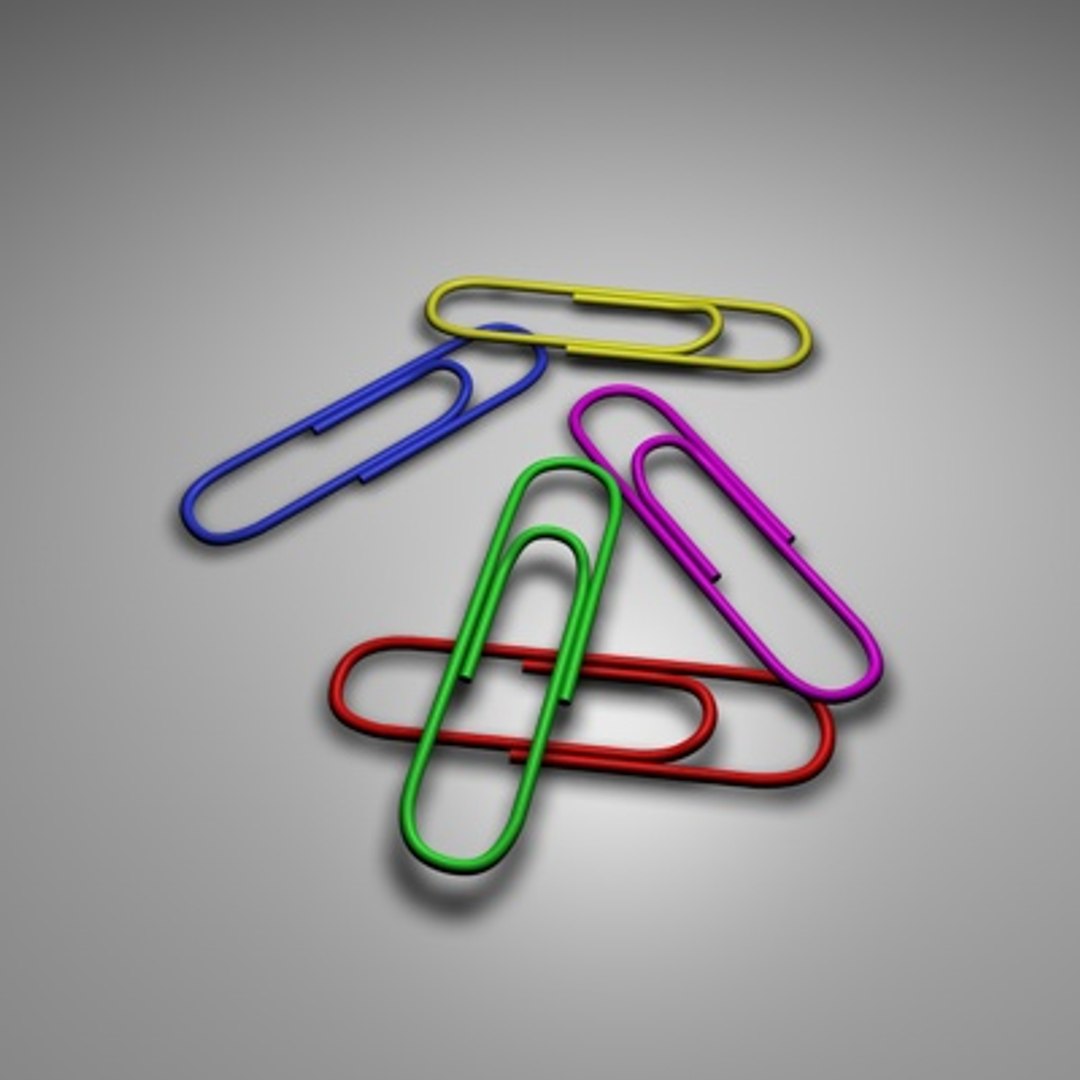 Free Paper-clip Paper 3d Model