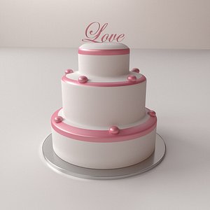 3D wedding cake model