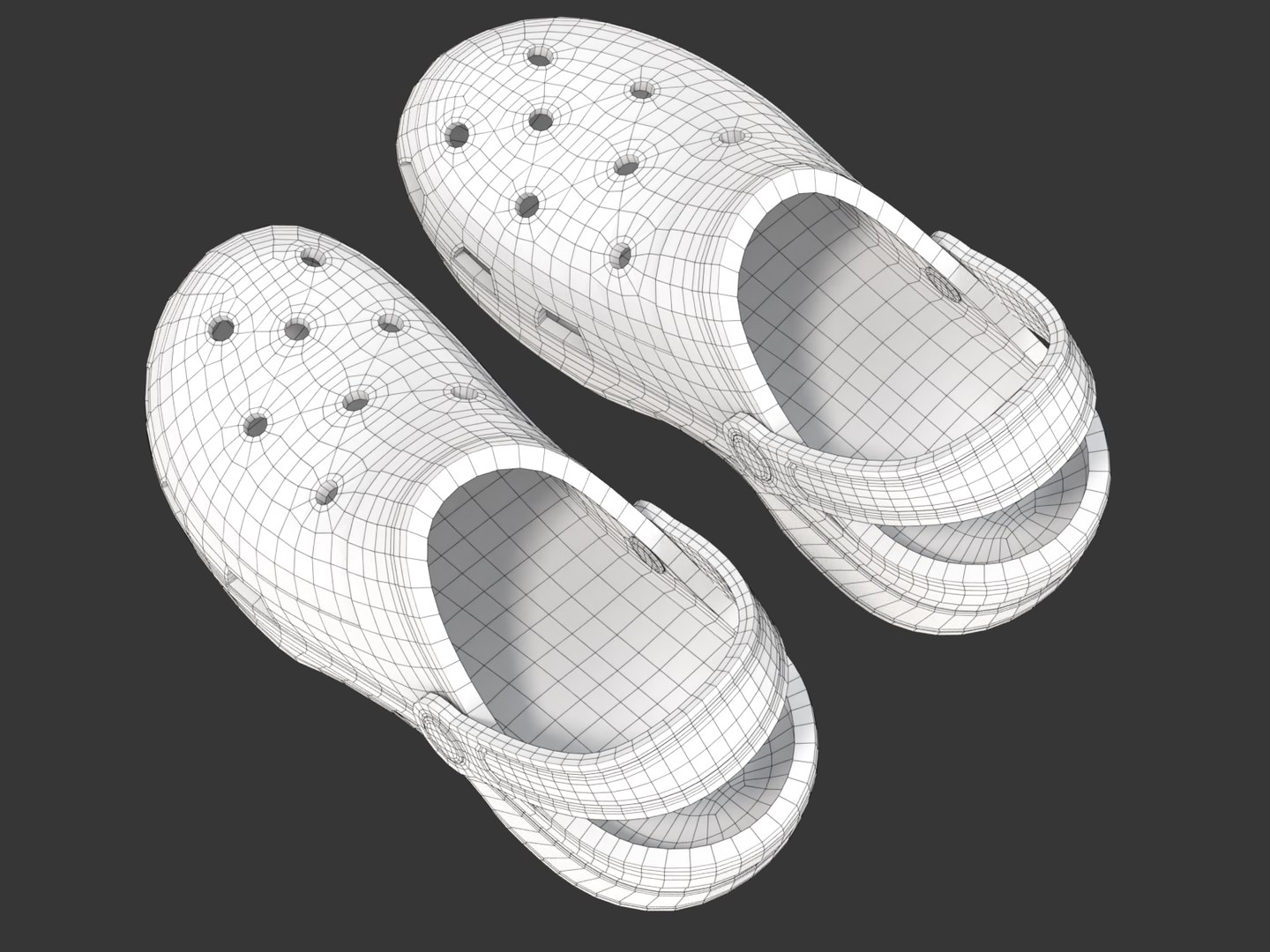 3D Garden Rubber Clogs Shoes Model - TurboSquid 2185257