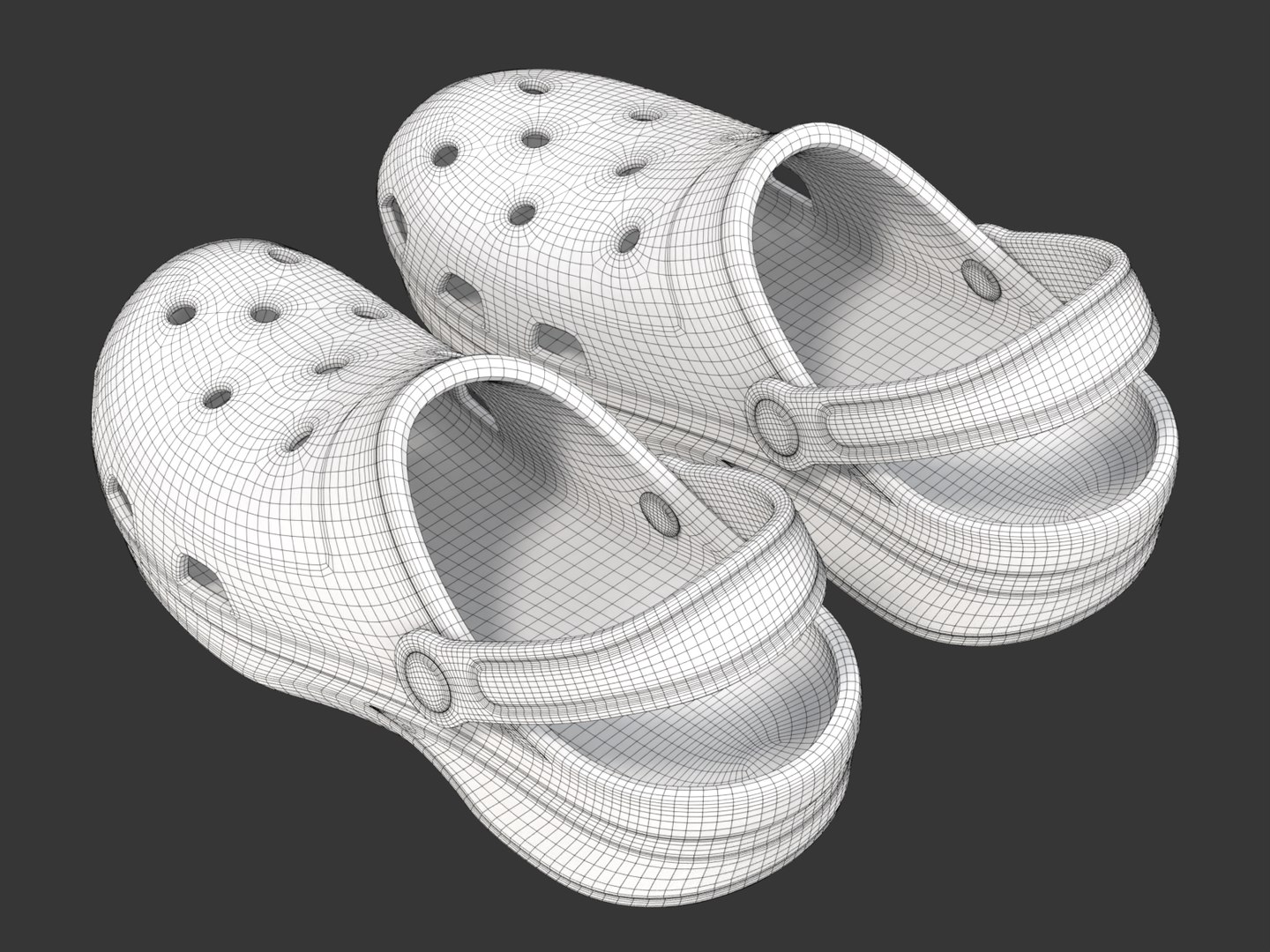 3D Garden Rubber Clogs Shoes Model - TurboSquid 2185257