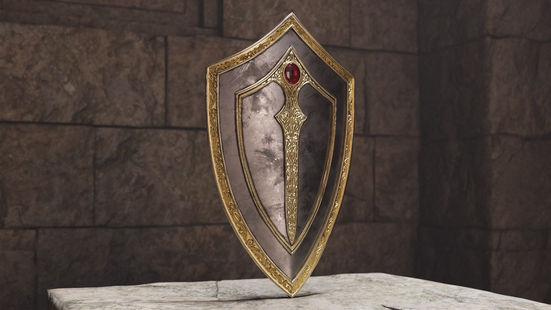 3D Realistic Game Ready Shield Set 01 - TurboSquid 2432989