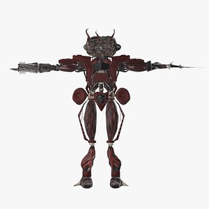 Hand crafted M5 Alien warrior in metal biofused armor no AI