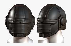 3D gas mask helmet model