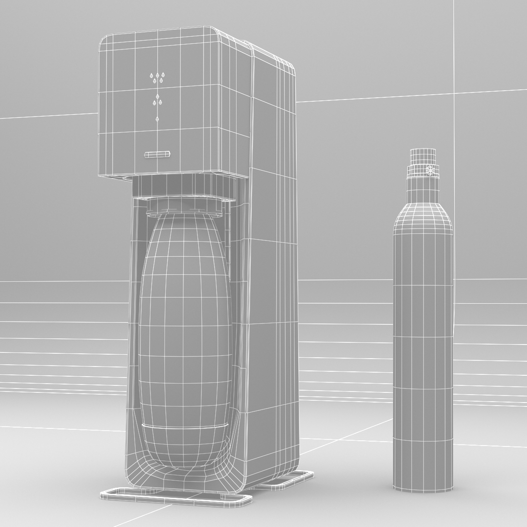 Sodastream Source Blue 3d Model