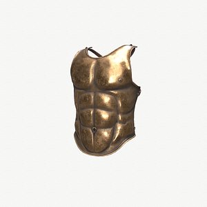 3D Ancient Armor Hemithorax 3D Model Game Ready Armor PBR Low Poly model