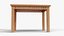Realistic Wooden Table for Interior Design and Architectural Visualization