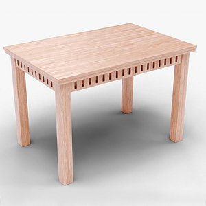 Realistic Wooden Table for Interior Design and Architectural Visualization