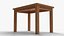 Realistic Wooden Table for Interior Design and Architectural Visualization