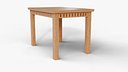 Realistic Wooden Table for Interior Design and Architectural Visualization